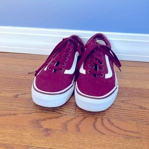 Like New Maroon Vans Sneakers